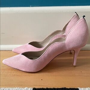 Boden Pink Women's Suede Heels, 37.5